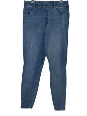 Spanx Skinny Jean-light Vintage Wash Sz 1X Tall